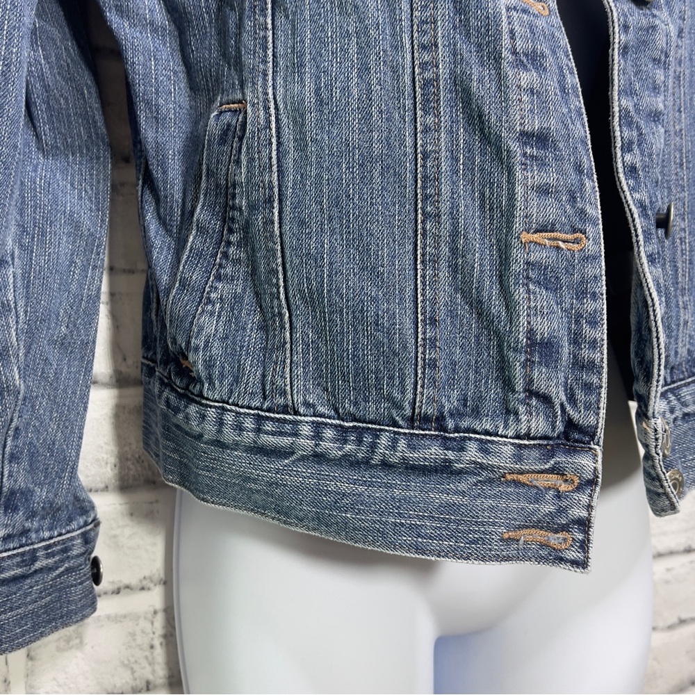 Sonoma Petite Button Up Denim Jacket Small Petite - Picture 3 of 7